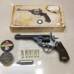 Webley MKVI CO2 .177 Pellet Revolver Battlefield Finish