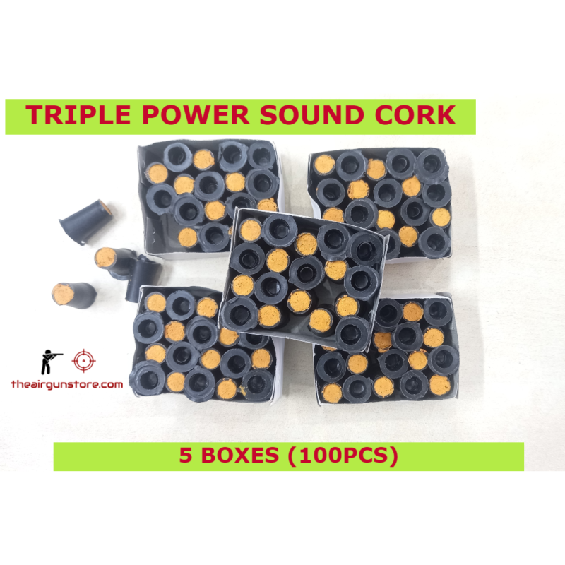 TRIPLE POWER SOUND CORK (100pcs) - The Air Gun Store