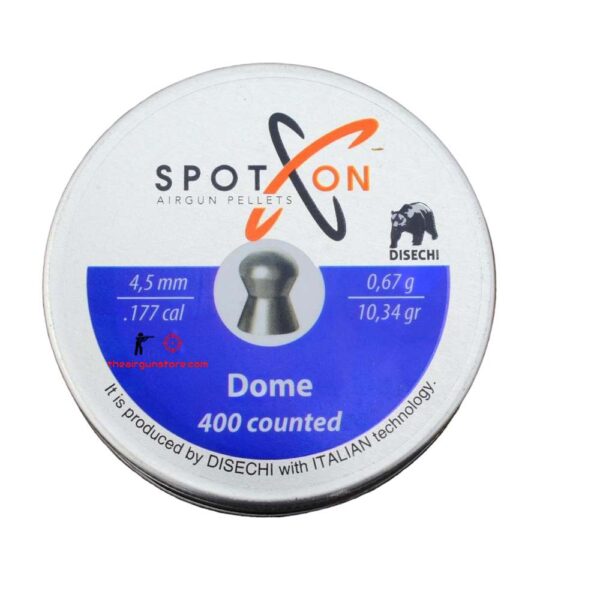 SPOTON DOME 10.34gr 400 count 4.5mm Airgun Pellets - The Air Gun Store