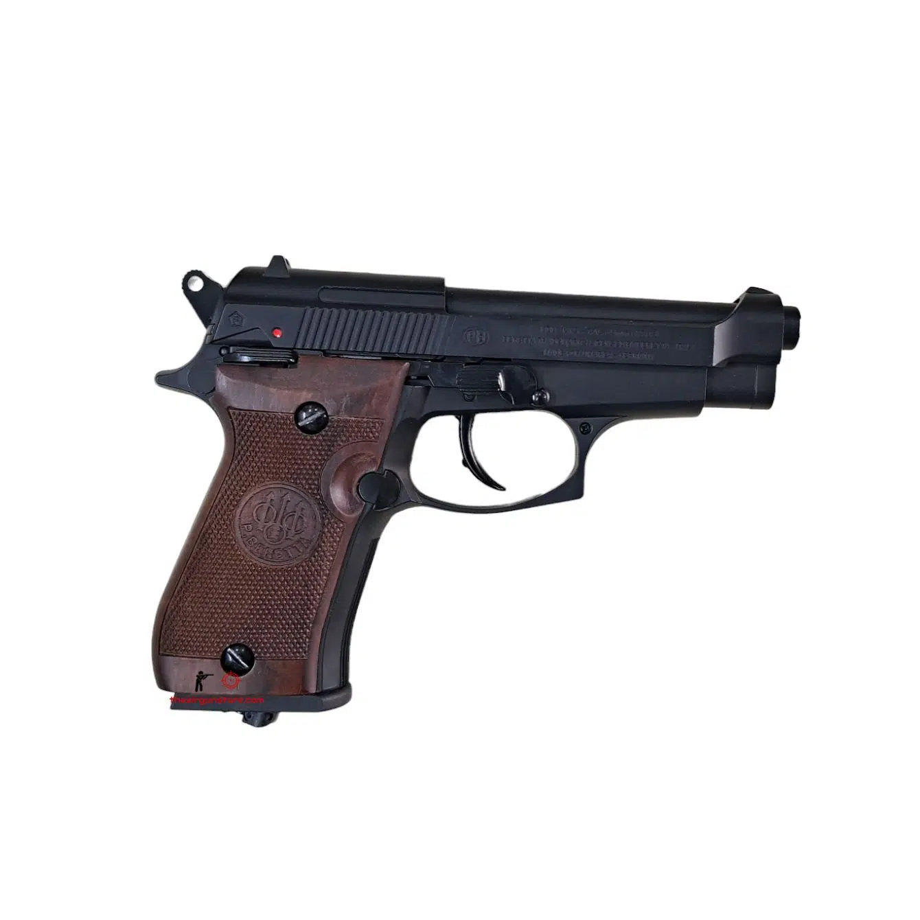 Beretta M84FS CO2 BB AIR PISTOL - Wooden Grip - Image 2