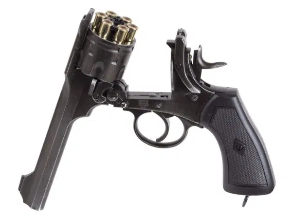 Webley MKVI .455 Service Model 6 inch CO2 Pellet Revolver - Battlefield Finish - Image 2