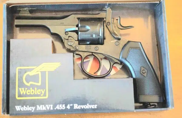 Webley MKVI .455 Police Model 4" CO2 Pellet Revolver - Image 8