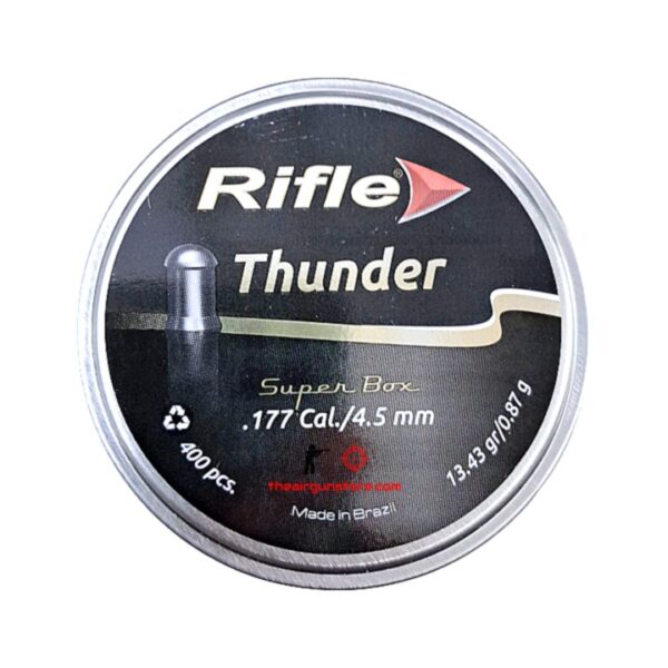 Rifle Thunder 0.177 Cal Pellets, 13.43gr, 400ct