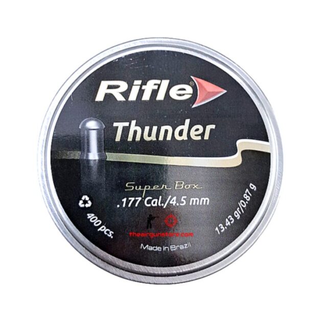 Rifle Thunder 0.177 Cal Pellets, 13.43gr, 400ct