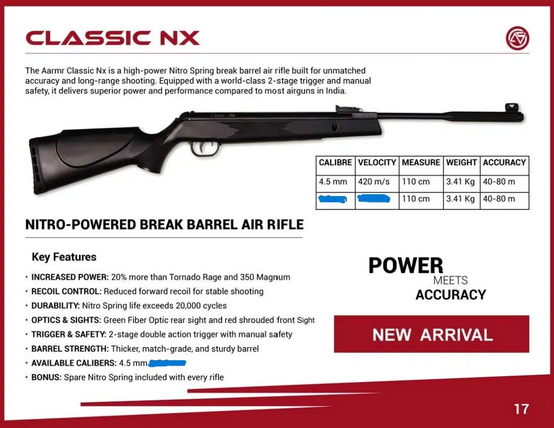 Aarmr Sports Classic NX Nitro + SNIPER (USA) 3-9x40EG with stop Pin Mounts - Image 5