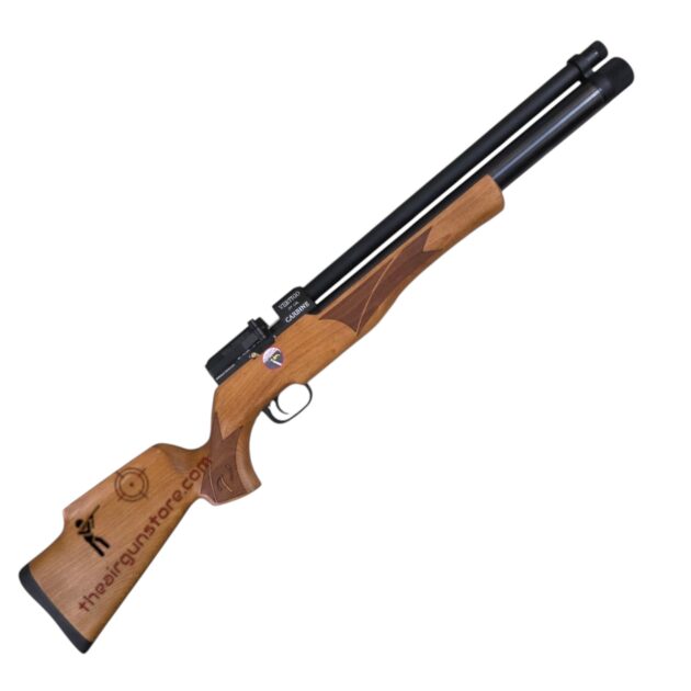 vertigo carbine wood stock side lever pcp rifle