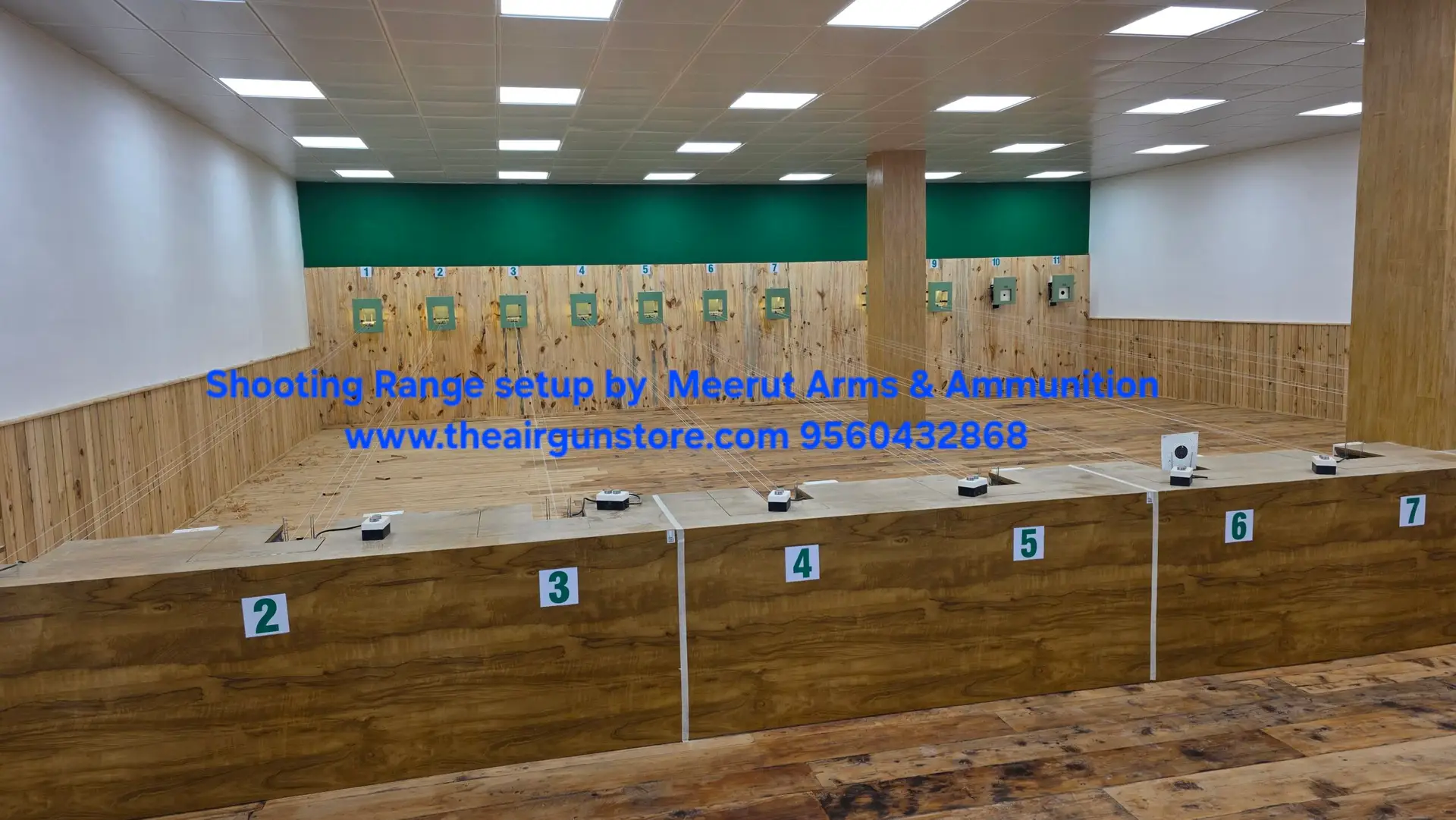 Premium Indoor 10 meter shooting range setup